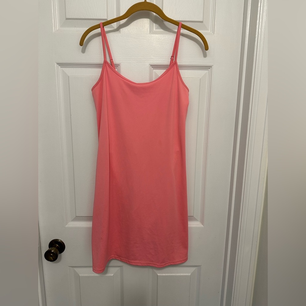 J Crew Pink Spaghetti Strap Athletic Dress